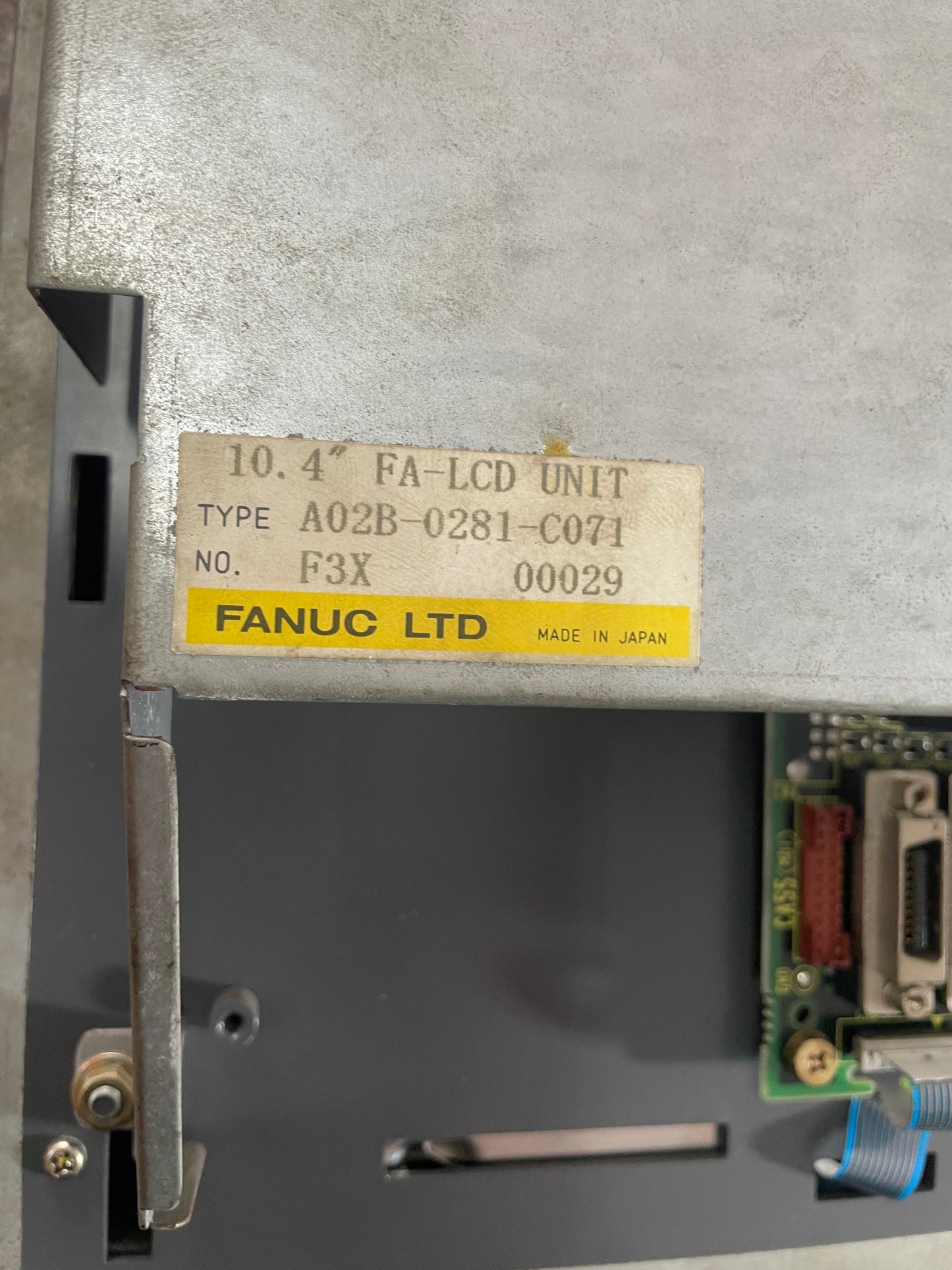 A02B-0281-C071 10.4 FA-LCD UNIT